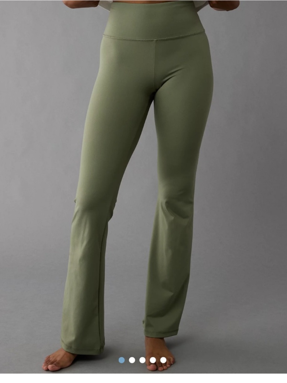 AMERICAN EAGLE The Everything Flare Large‎ Green Stretch Legging Lounge Yoga
